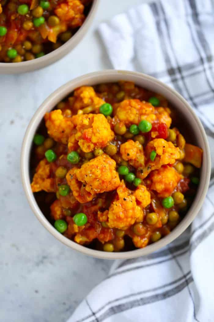 Easy One-Pan Cauliflower Curry Primavera Kitchen Recipe