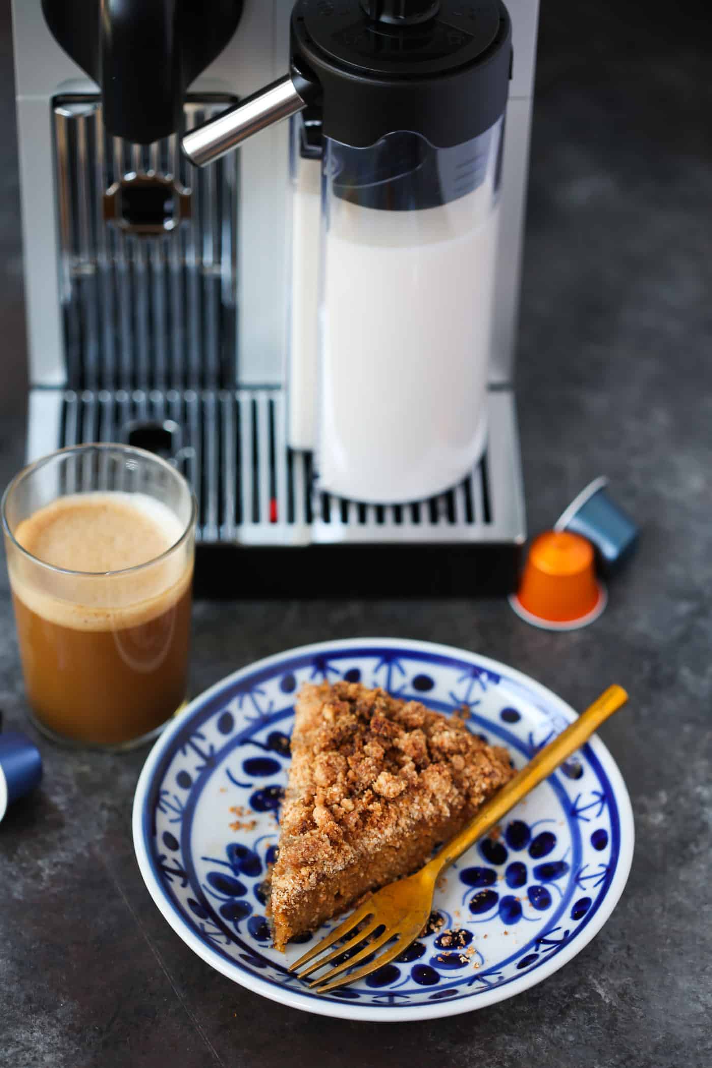 Who is ready for fall baking? How about starting off with this Gluten-Free Pumpkin Coffee Cake? It's made with almond and coconut flour, pumpkin puree and flavourful spices. 