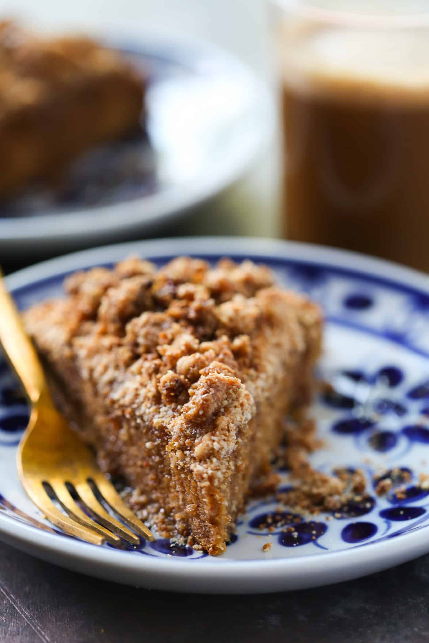 Who is ready for fall baking? How about starting off with this Gluten-Free Pumpkin Coffee Cake? It's made with almond and coconut flour, pumpkin puree and flavourful spices. 