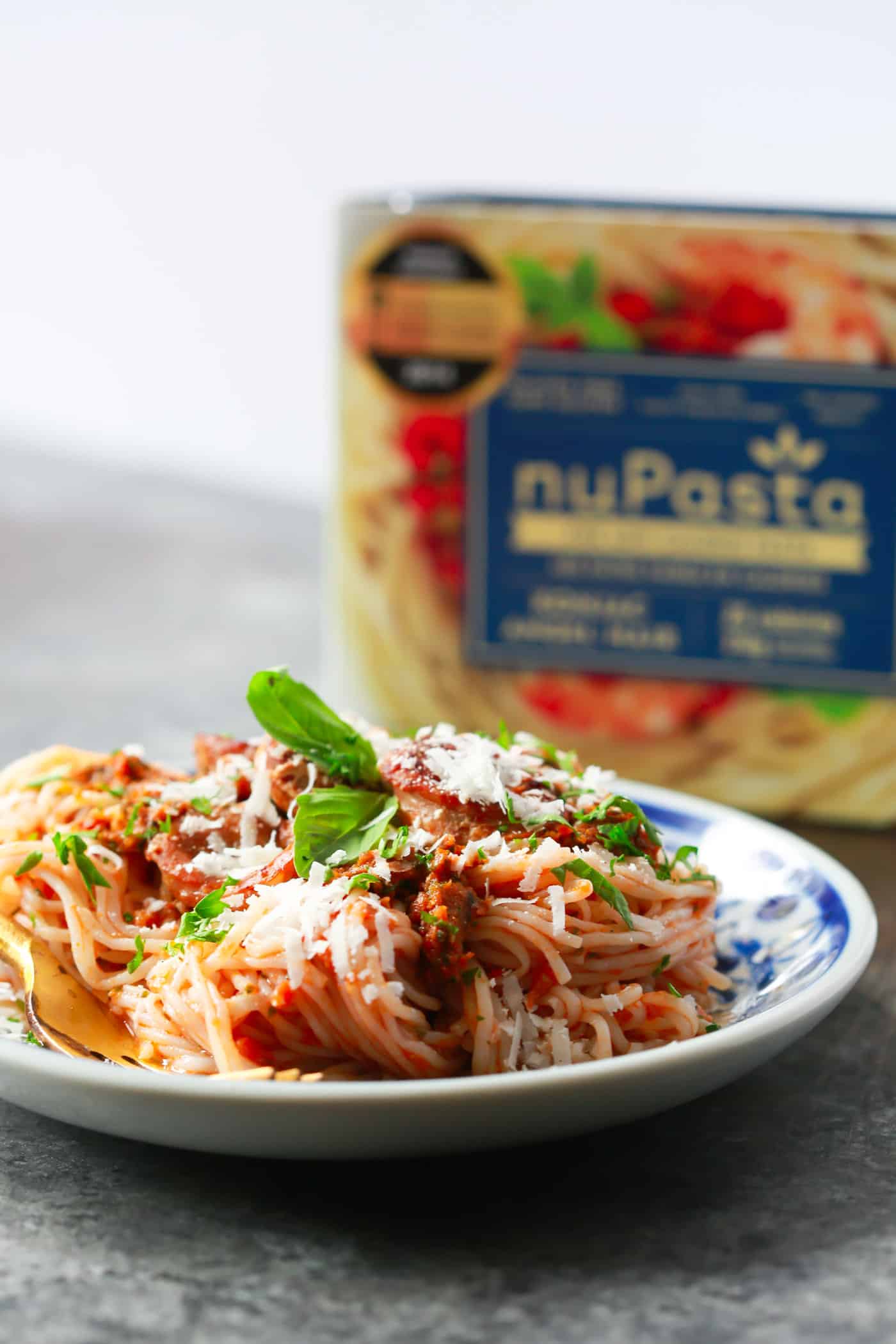 This Italian Sausage Sun-dried Tomato Pesto Pasta is loaded with flavour. And you won't believe this recipe is actually low-carb and gluten-free! 