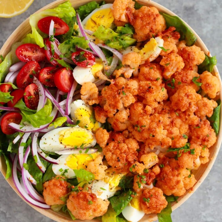 Sun-dried Tomato Pesto Cauliflower Salad.