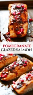 4-Ingredient Pomegranate Glazed Salmon - Primavera Kitchen