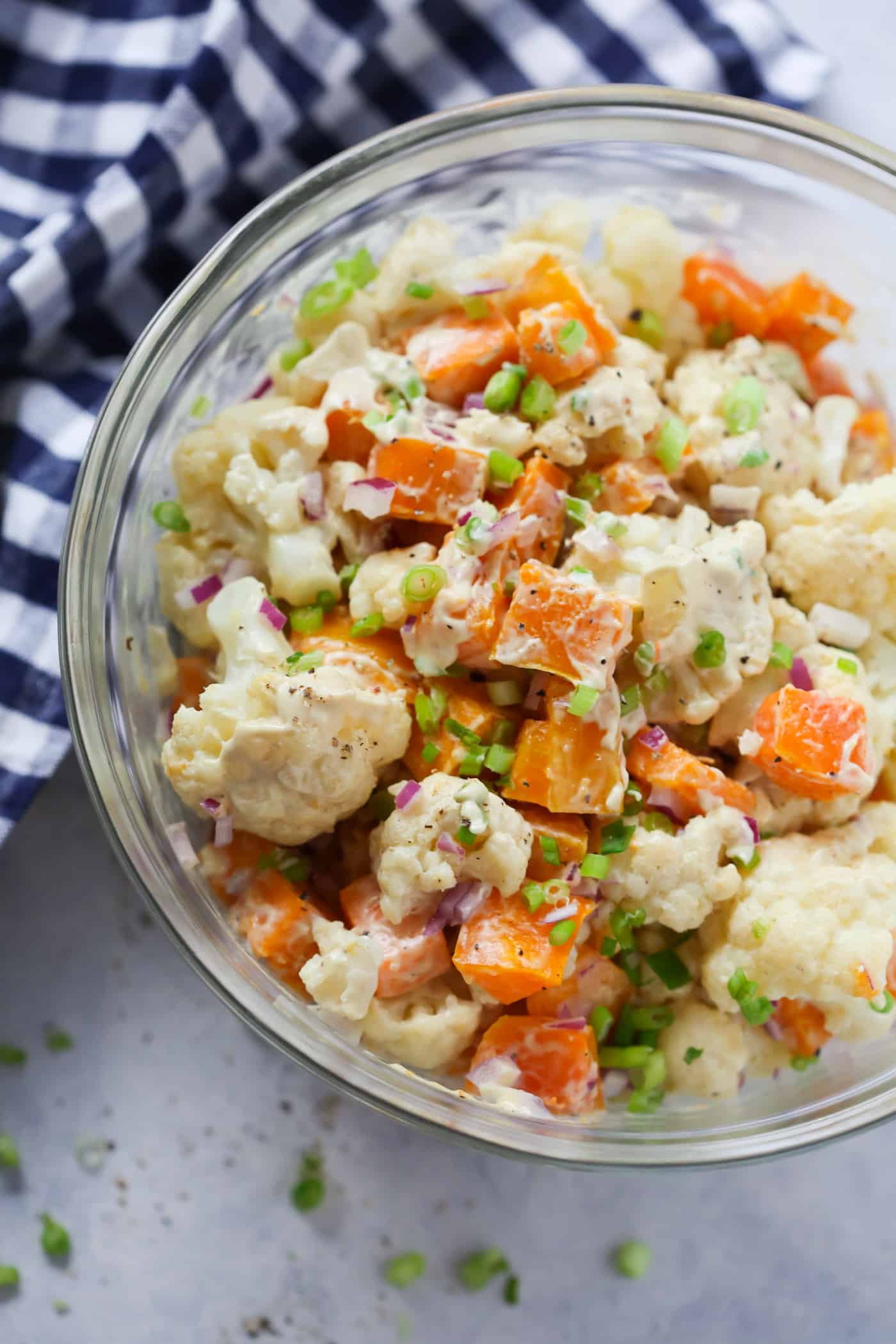 You’ll love this Roasted Butternut Squash Cauliflower Salad for fall. It’s tossed with an easy and very delicious vegan dressing.