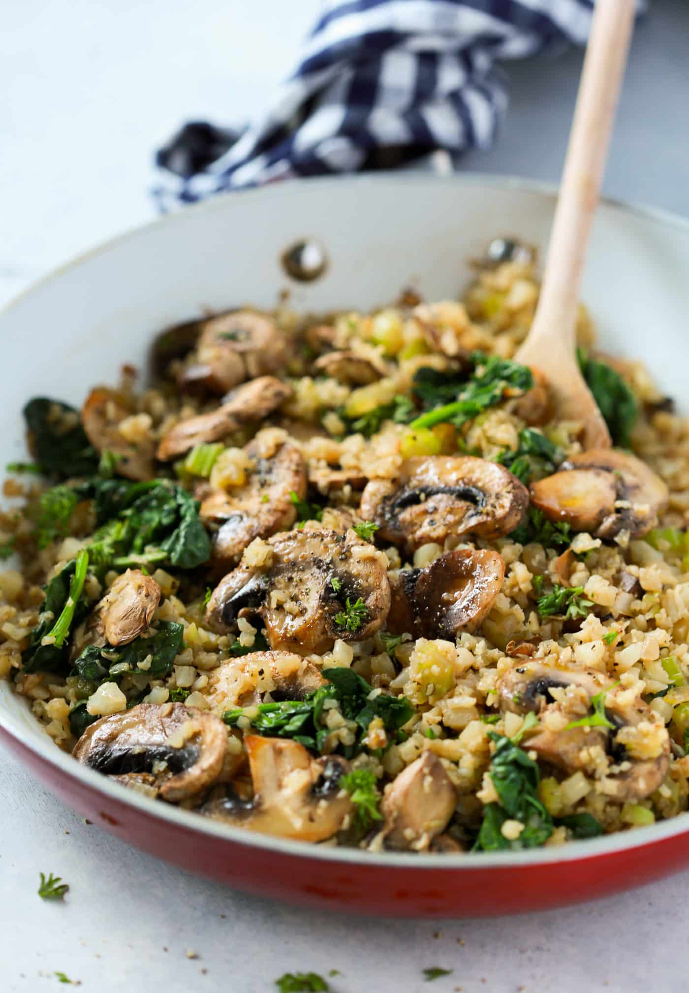 Mushroom Cauliflower Rice Skillet Recipe Primavera Kitchen mushroom-cauliflower-rice-skillet-recipe-primavera-kitchen