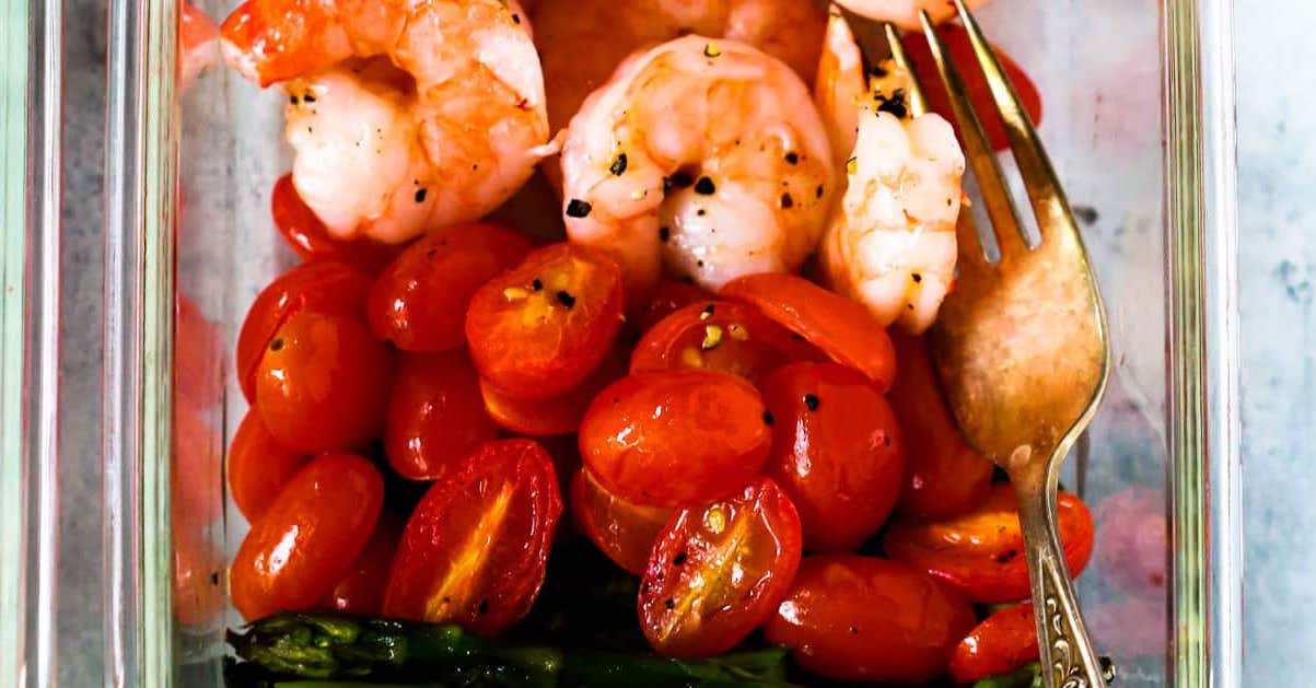 Healthy Sheet Pan Shrimp Asparagus Potato Dinner Recipe – Health Starts in  the Kitchen
