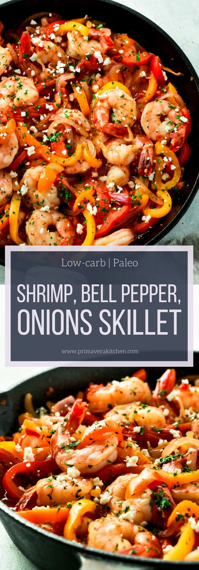 Shrimp, Bell Pepper and Onions Skillet