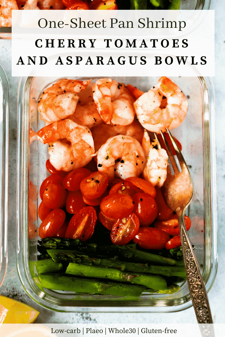One-Sheet Pan Shrimp with Cherry Tomatoes and Asparagus (Meal-Prep) - Primavera Kitchen