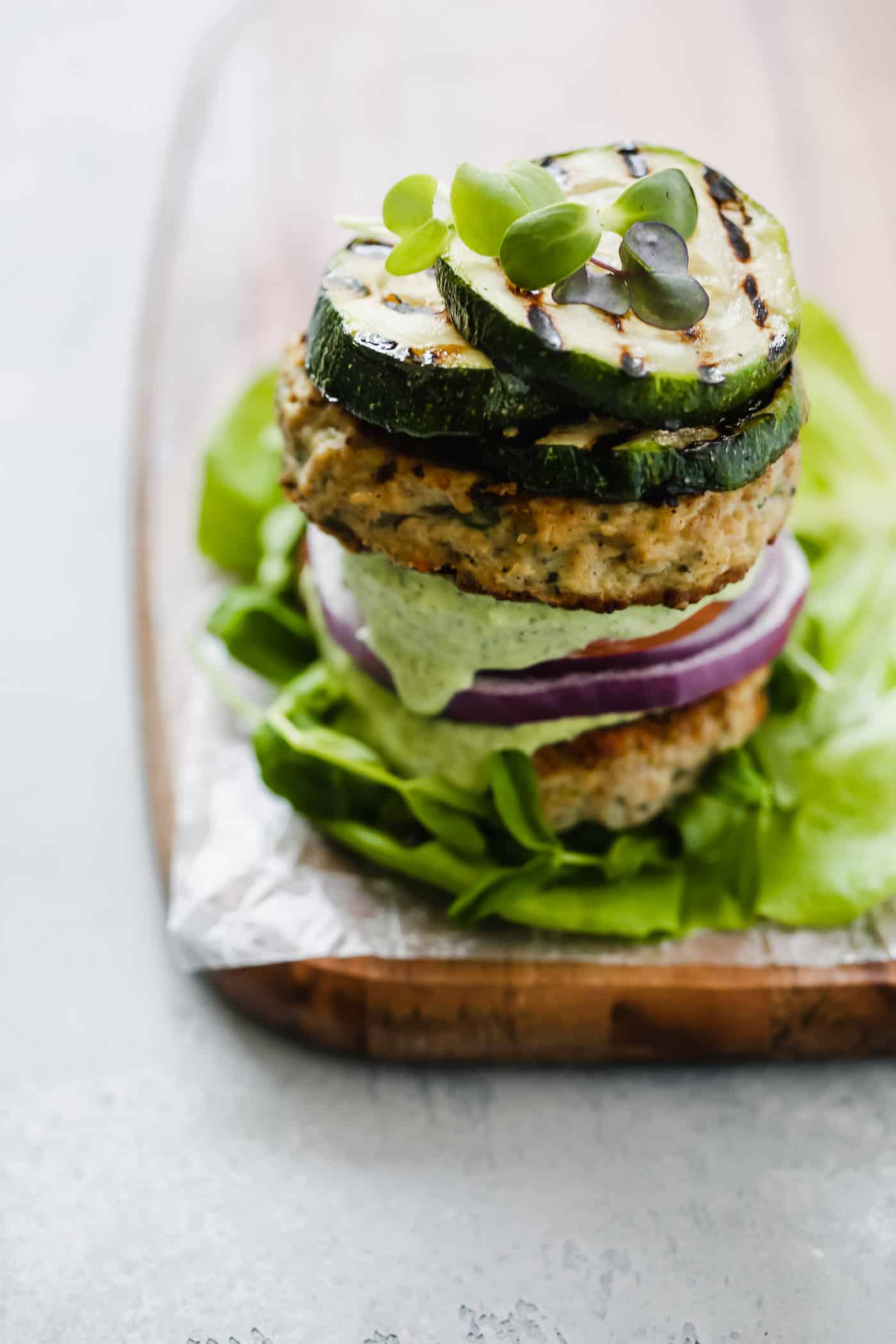 Whole30 Bunless Turkey Burger Recipe - Primavera Kitchen