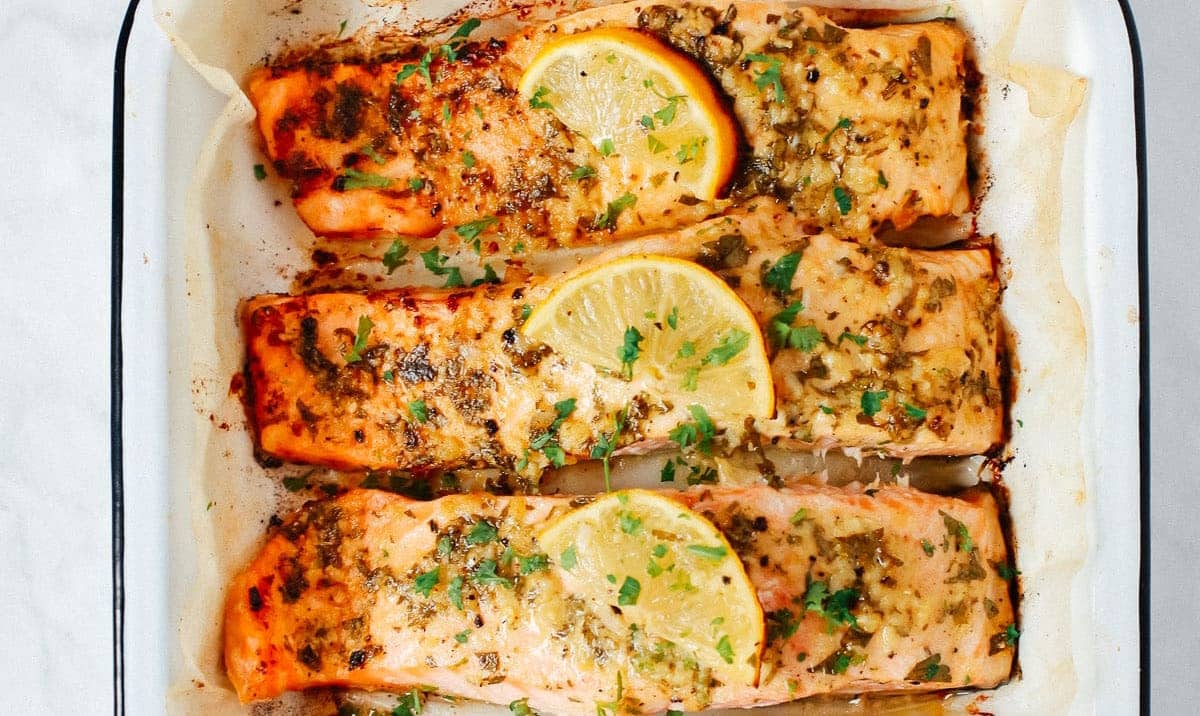 Baked Lemon Dijon Salmon