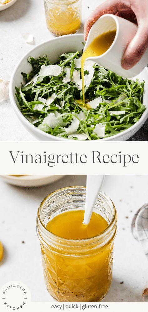Vinaigrette Recipe – Homemade Lemon Garlic Dressing in Minutes!