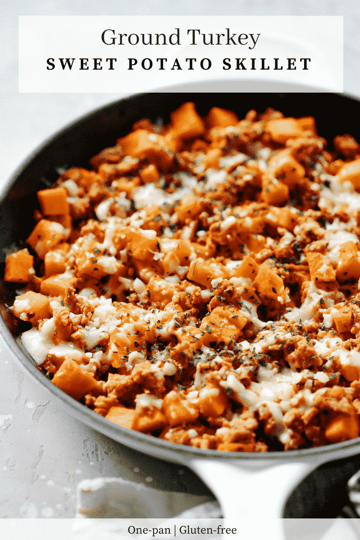 Ground Turkey Sweet Potato Skillet - a delicious gluten free skillet dish