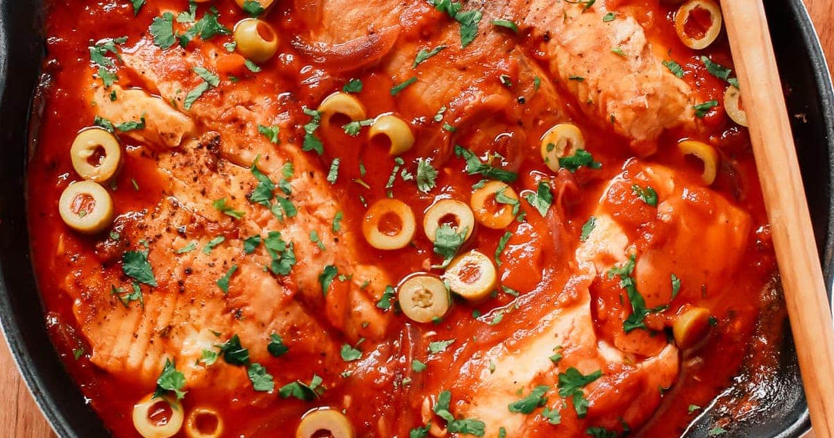 Tilapia With Spicy Tomato Sauce