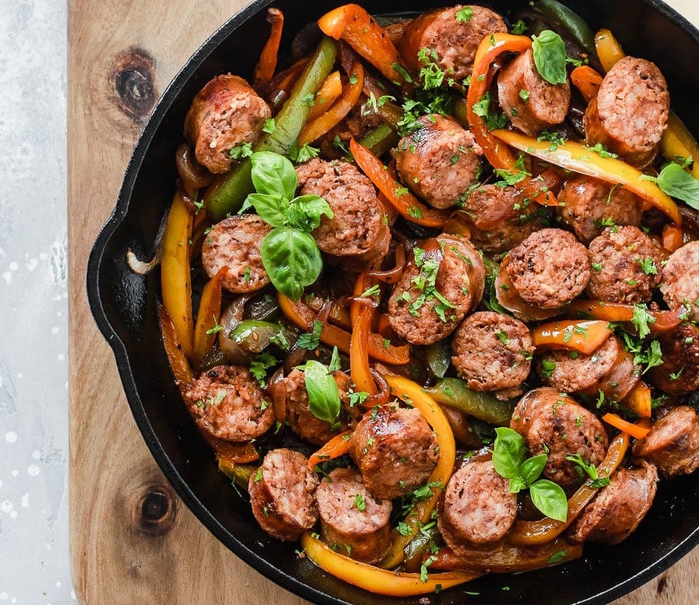 Italian Sausage, Onions and Peppers Skillet