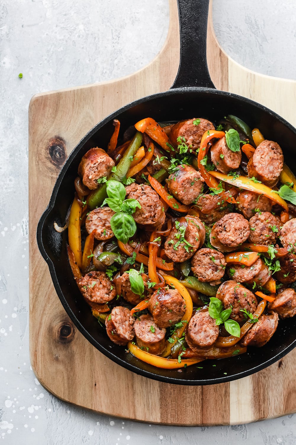 Italian Sausage, Onions and Peppers Skillet