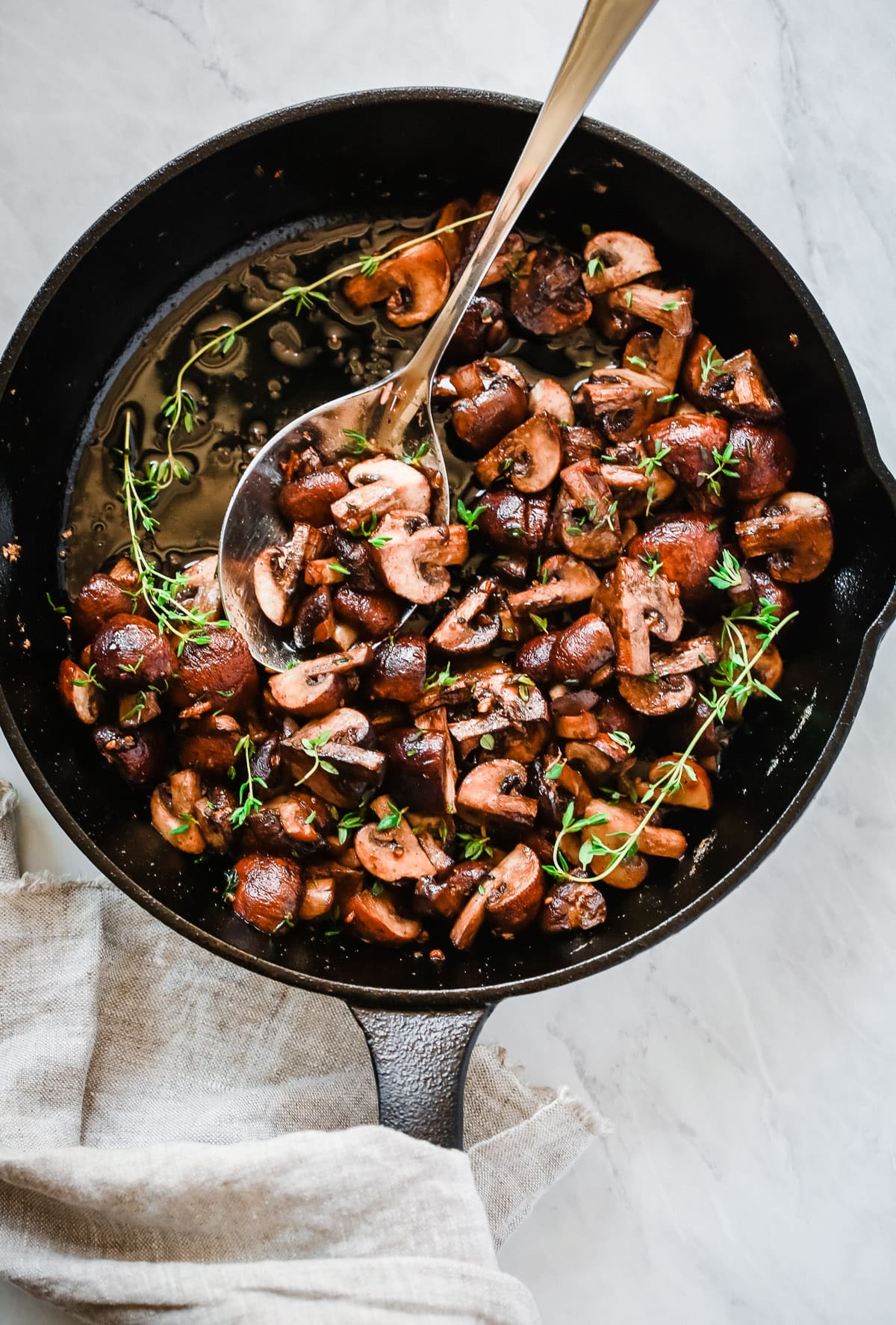 Easy Garlic Butter Mushroom Skillet