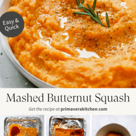Titled Photo Collage (and shown): mashed butternut squash