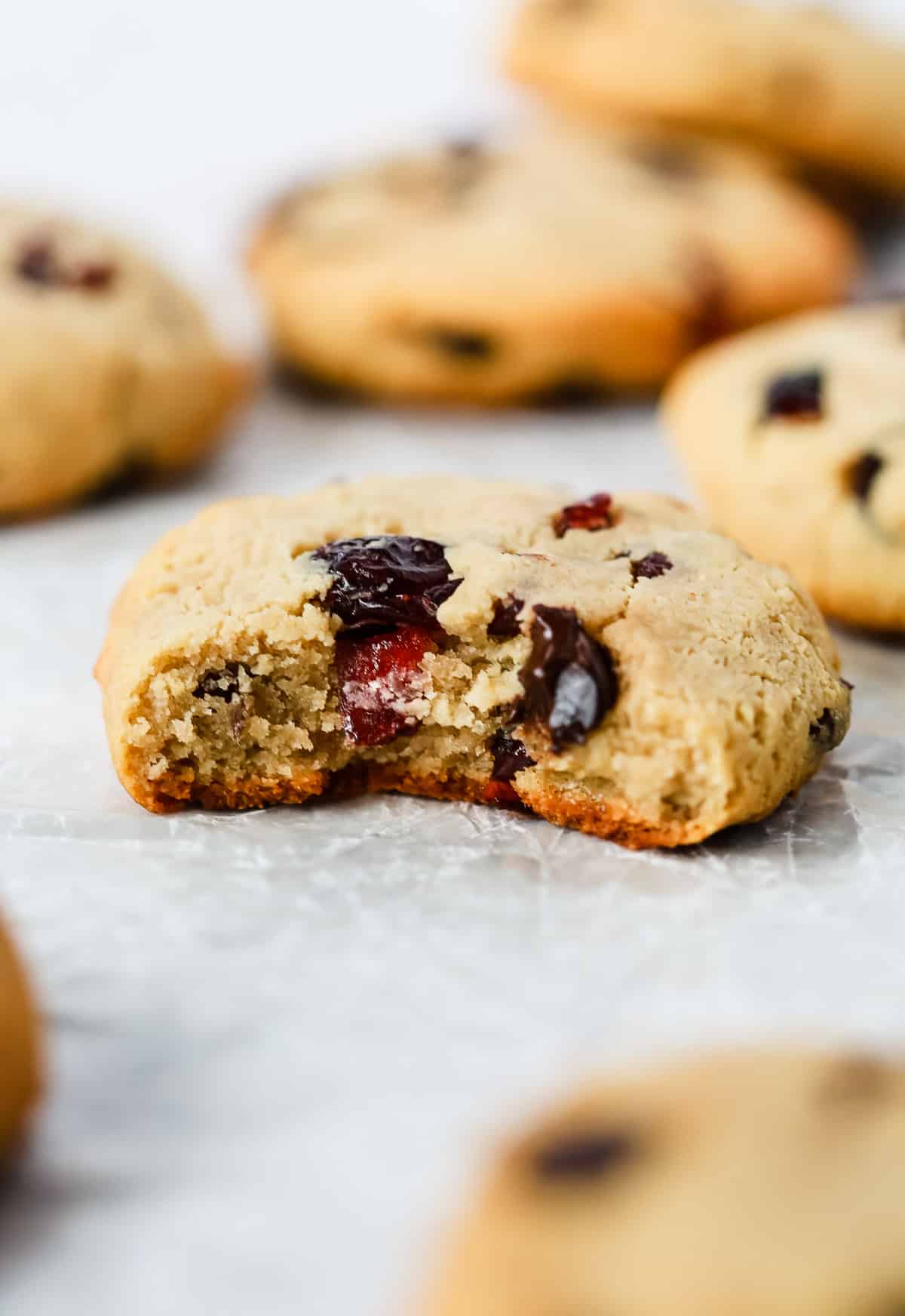 Cranberry Almond Chocolate Chip Cookies