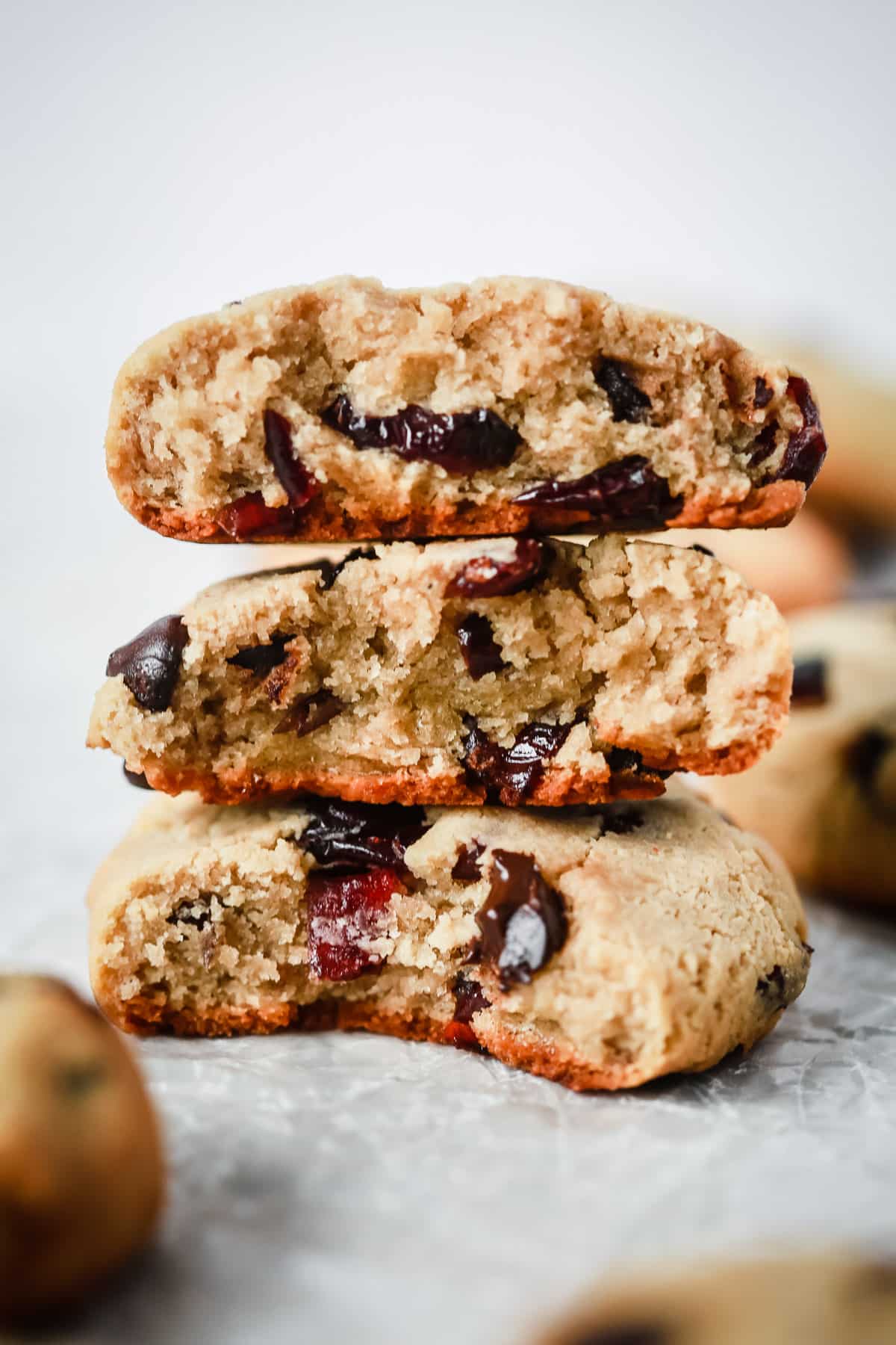 Cranberry Almond Chocolate Chip Cookies