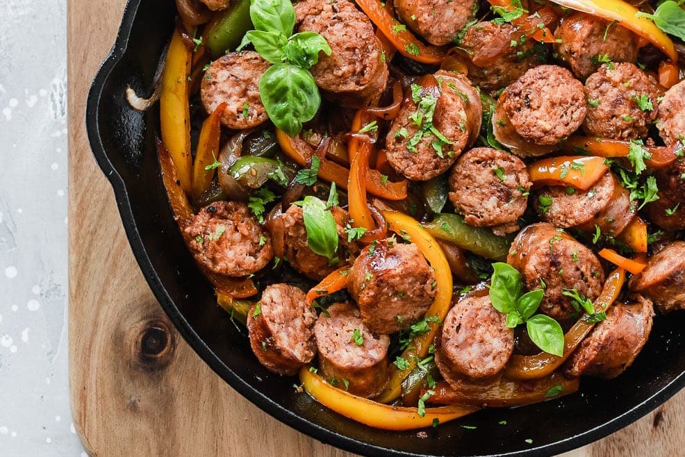 Slow Cooker Italian Sausage and Peppers (Easy & Healthy)