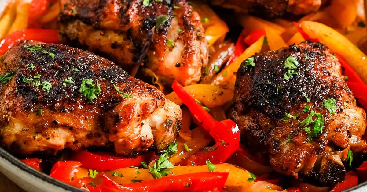 Chicken and Bell Peppers Primavera Kitchen