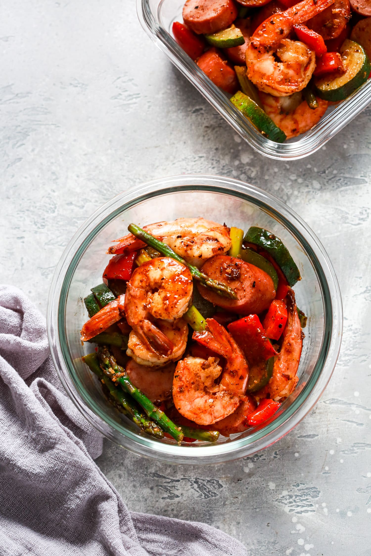 Shrimp and Sausage Vegetable Meal-Prep