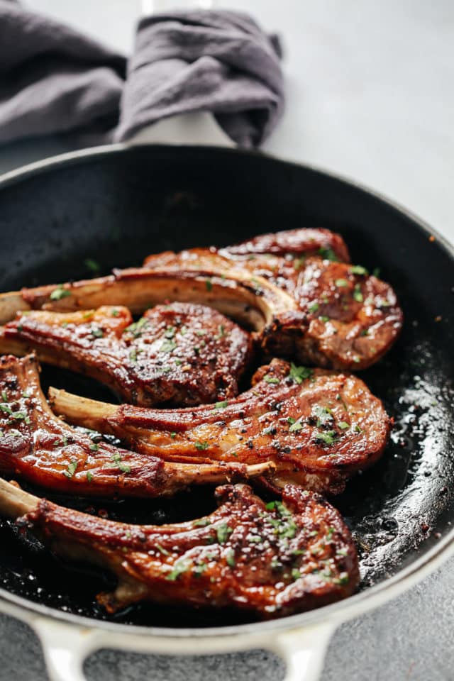 Lamb Chops with Creamy Mustard Sauce - Primavera Kitchen