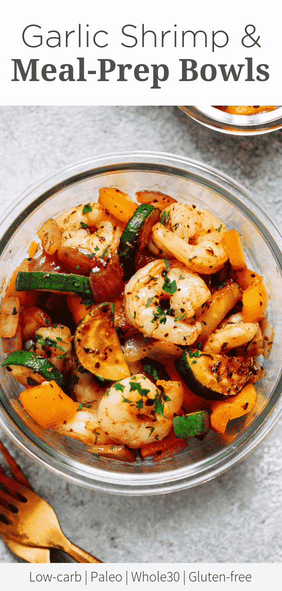 Garlic Shrimp & Meal-Prep Bowls