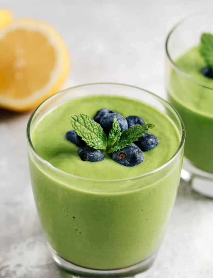 low carb green protein smoothie