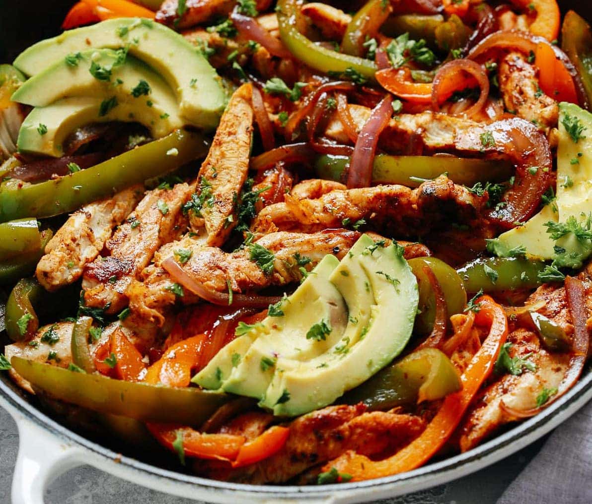 Skillet Chicken Fajitas Primavera Kitchen