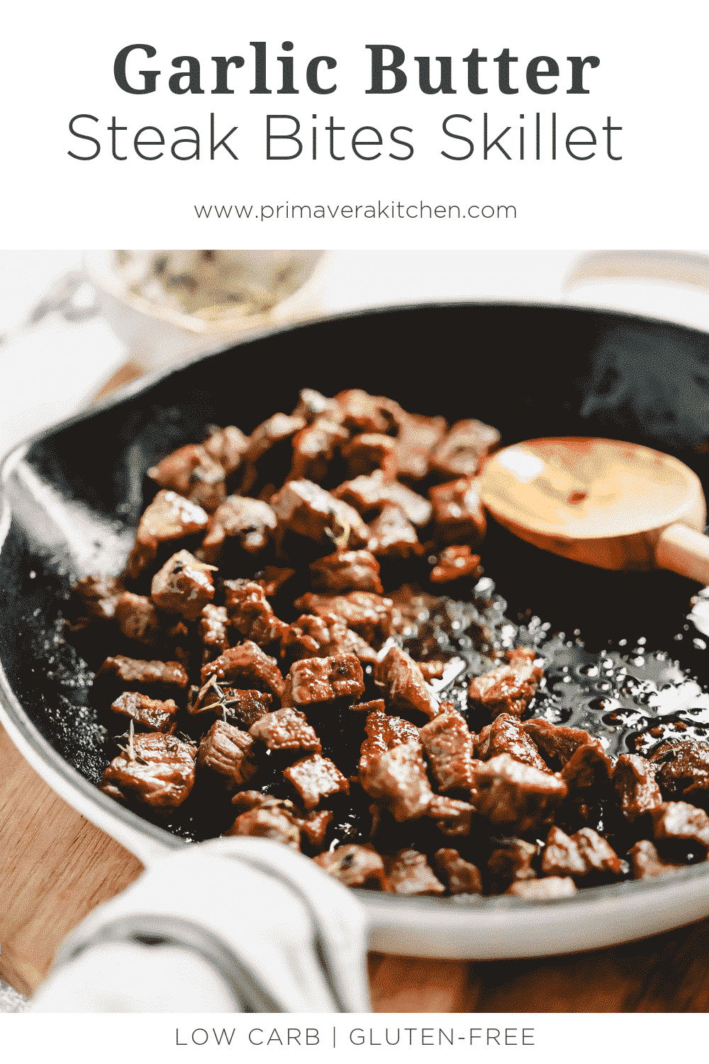 Garlic Butter Steak Bites Skillet 