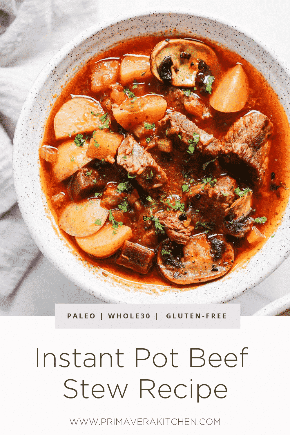 Instant Pot Beef Stew Recipe