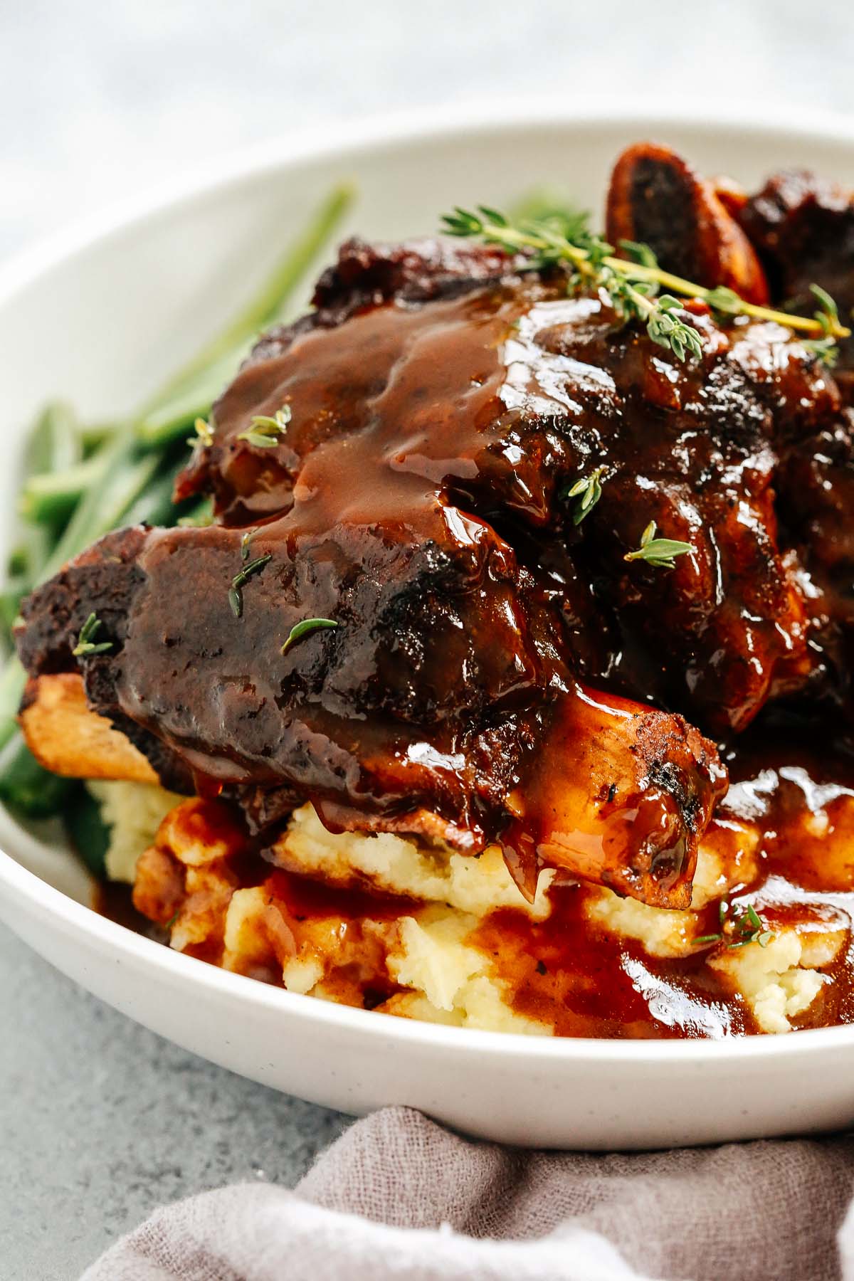 Short ribs with delicious sauce on top