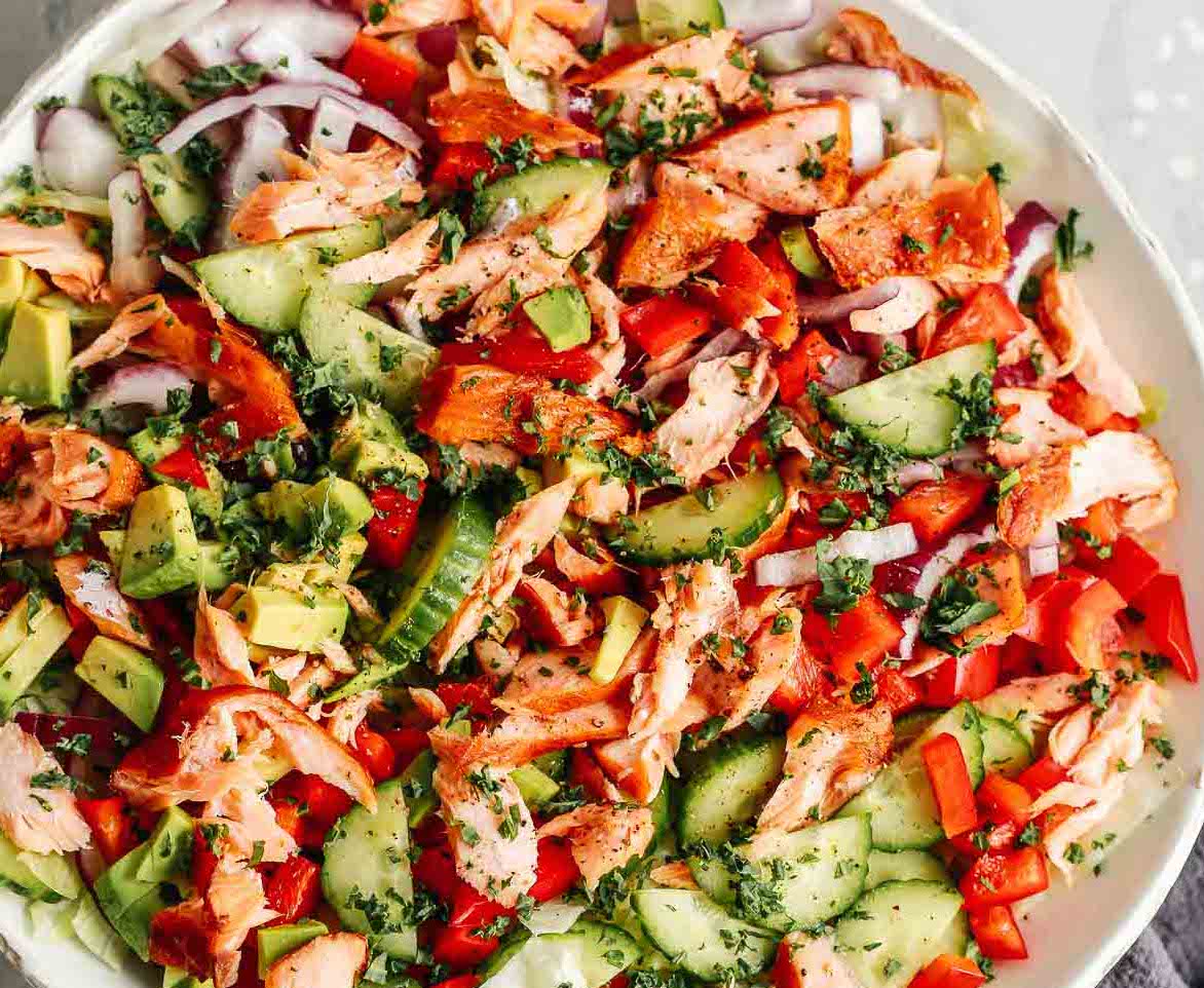 Chopped Salmon Salad