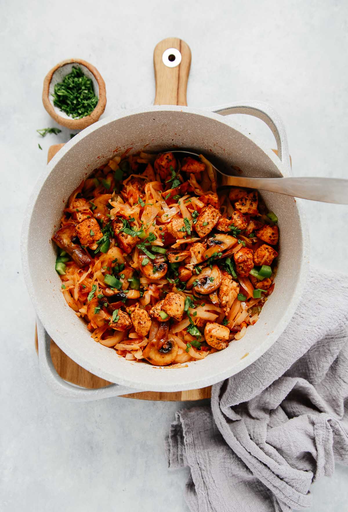 One-Pan Chicken and Cabbage (Made in less than 30 mins)