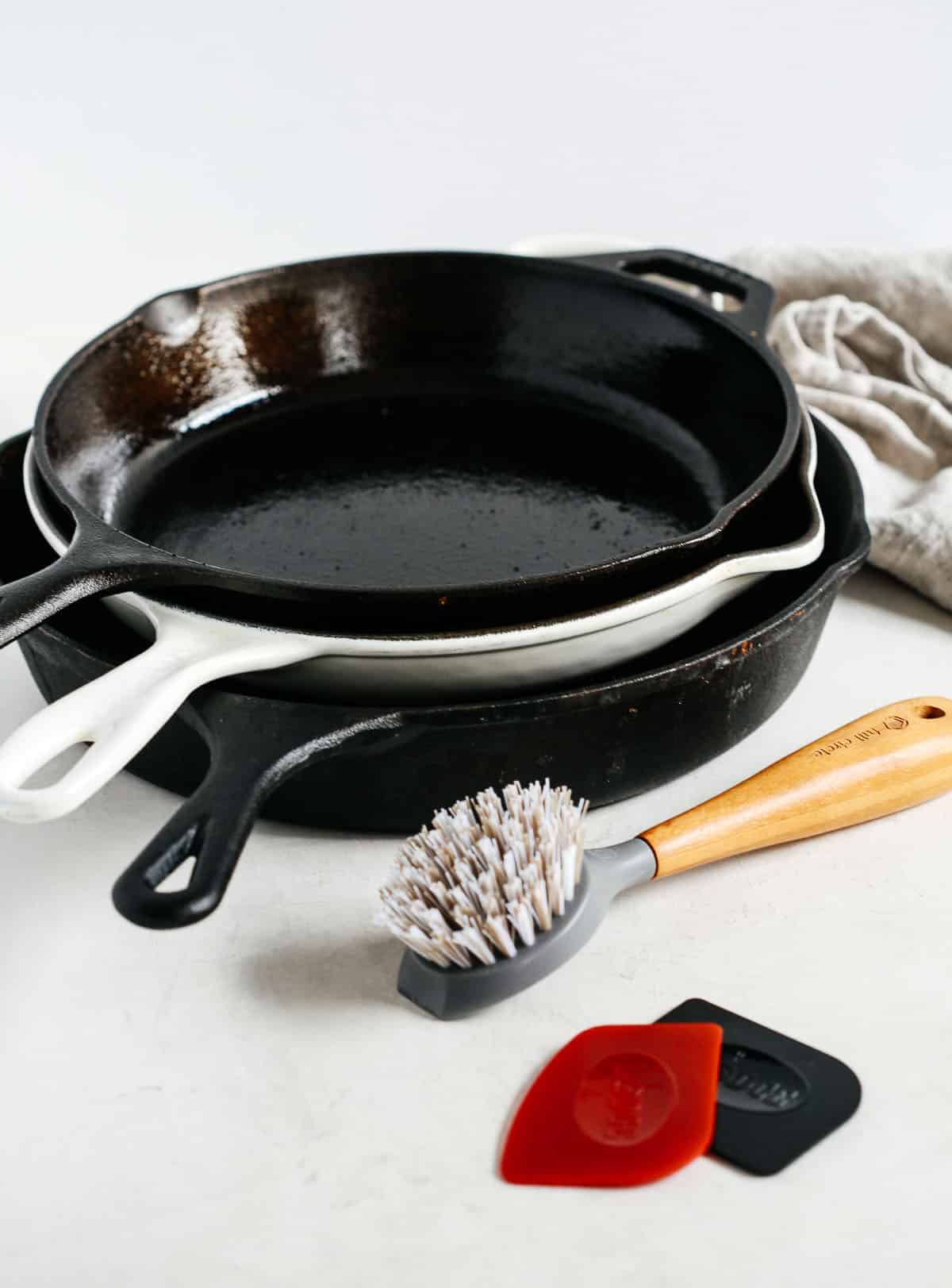 How to Clean A Cast Iron Skillet (Three Easy Steps!)