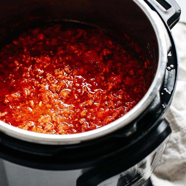 instant pot meat sauce in pressure cooker