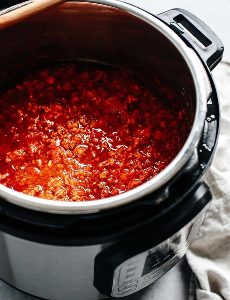 instant pot meat sauce in pressure cooker