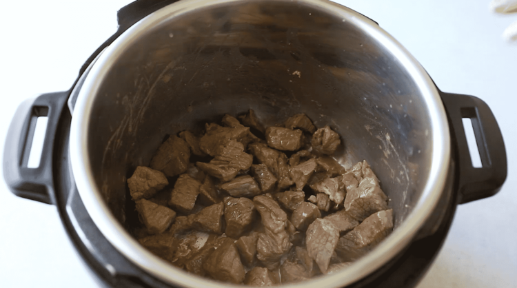 sautéed korean beef in an instant pot