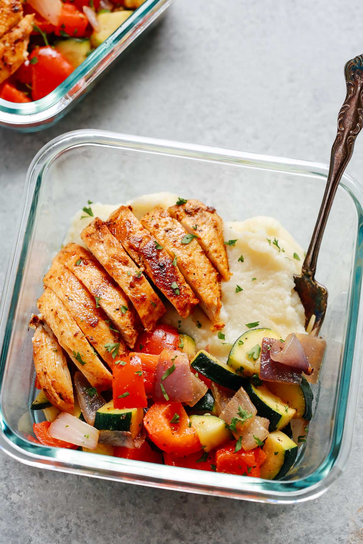 Make Ahead Lunch Bowls: Greek Chicken & Veggies - Super Healthy Kids