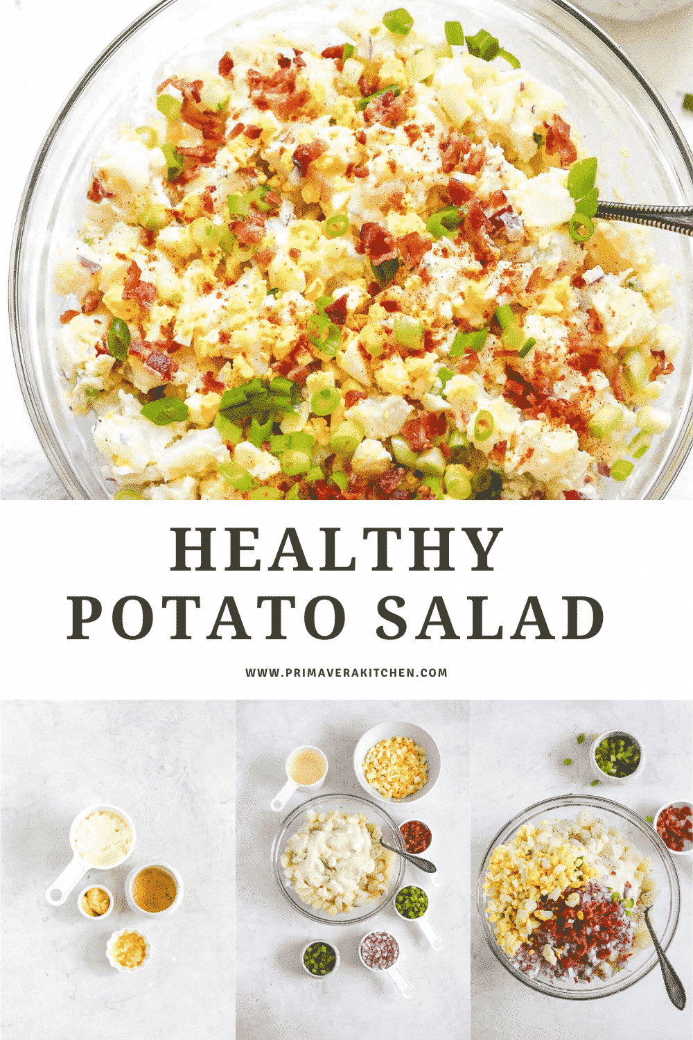 titled photo collage (and shown): healthy potato salad 