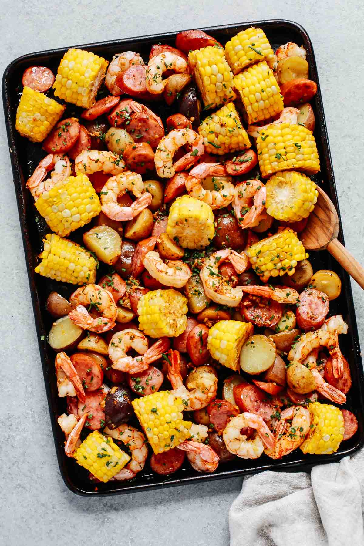 Sheet Pan Shrimp Boil Recipe - It's so easy to make