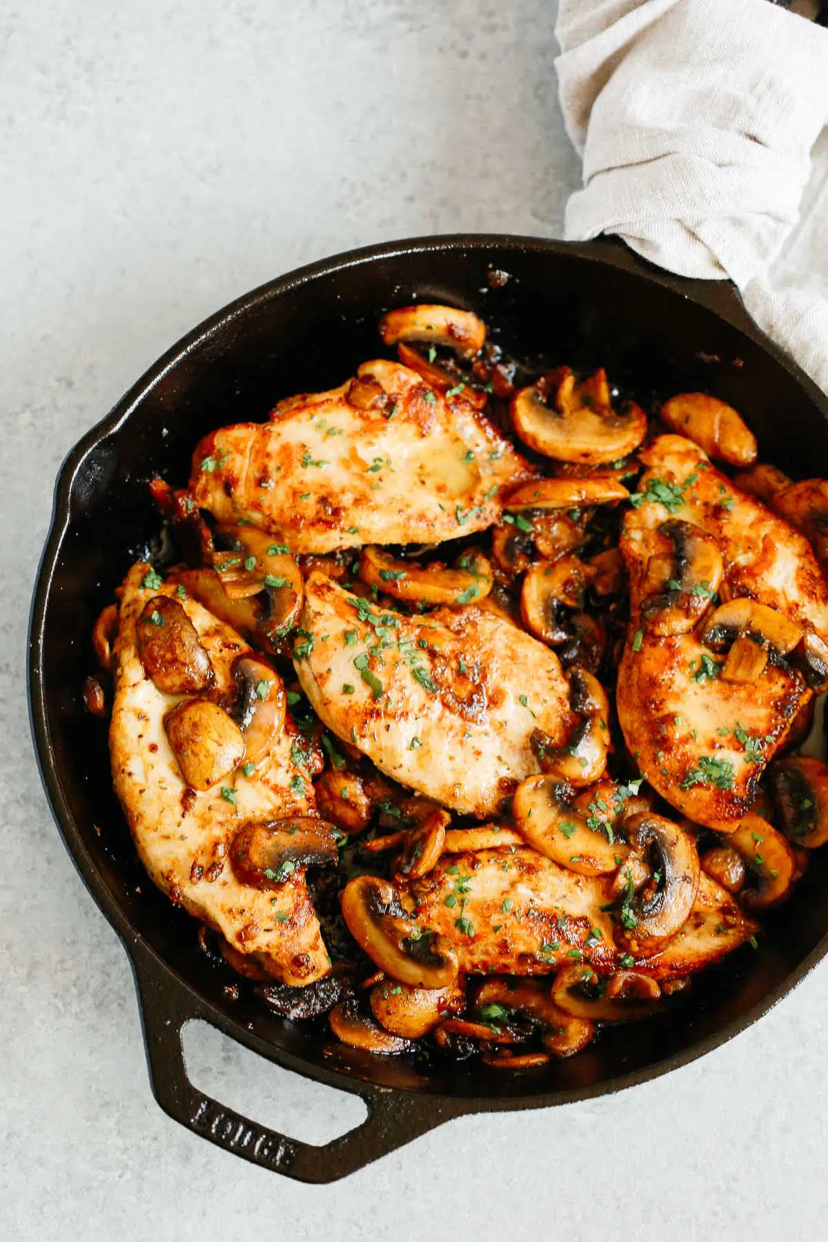 Cast Iron Skillet Chicken Breast with Vegetables