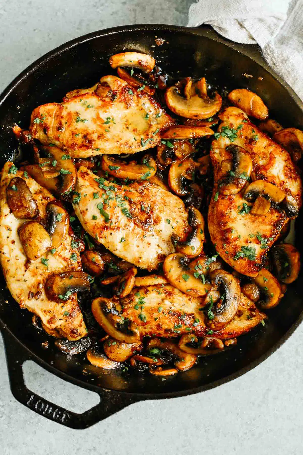 Cast Iron Skillet Chicken Breast with Vegetables