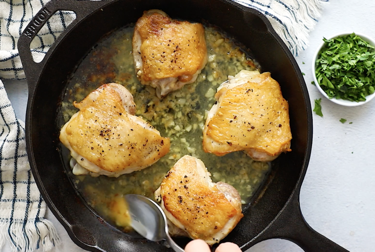 Garlic Butter Baked Chicken Thighs Primavera Kitchen