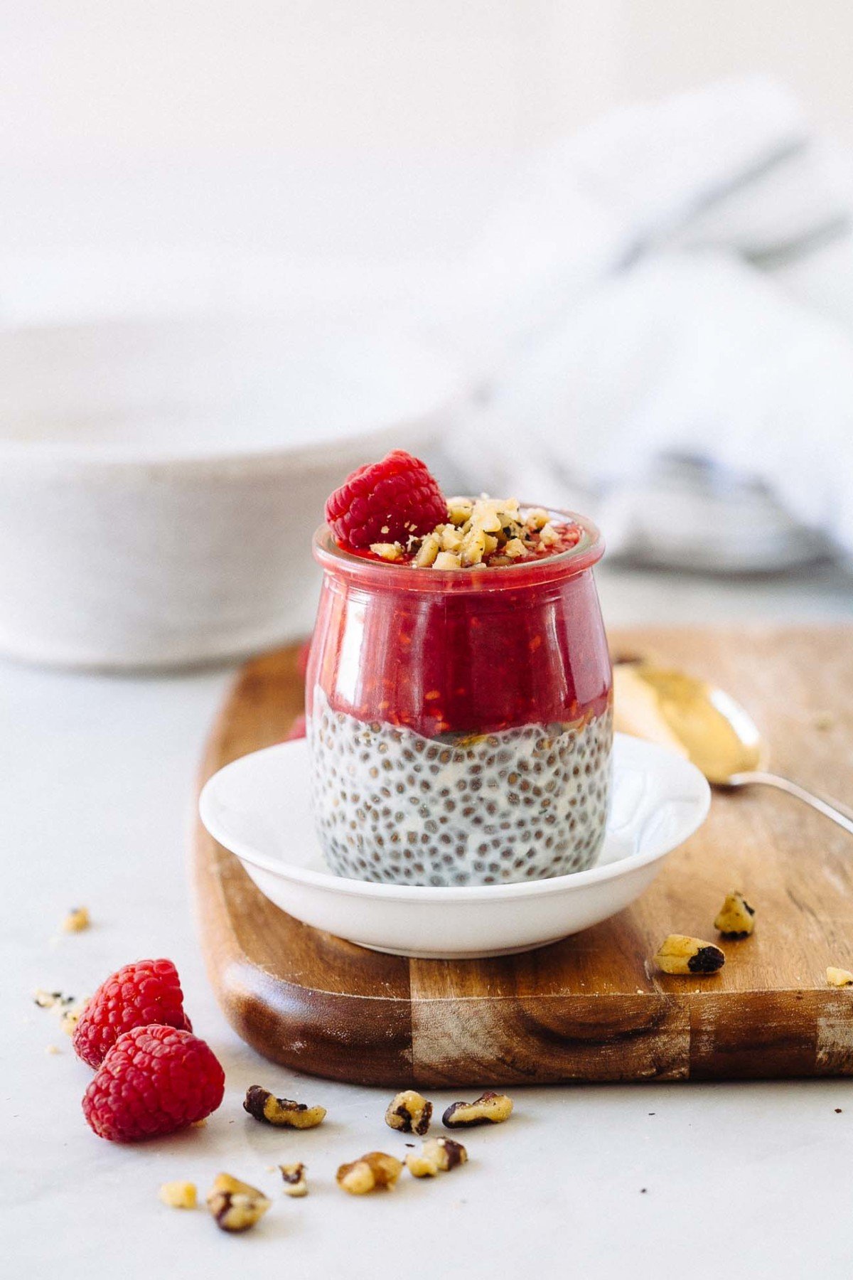 Raspberry Chia Pudding Recipe Primavera Kitchen