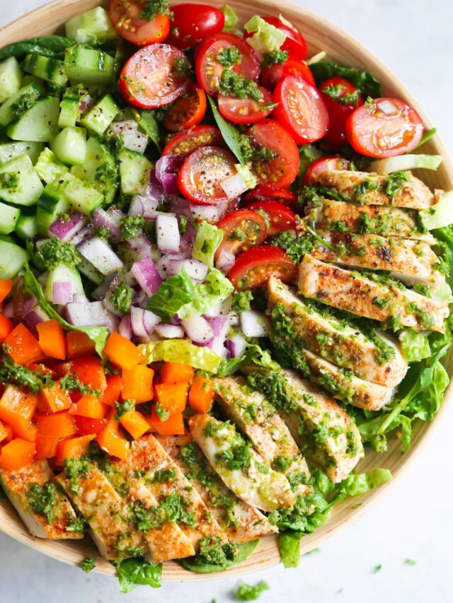 Chimichurri Chicken chopped salad