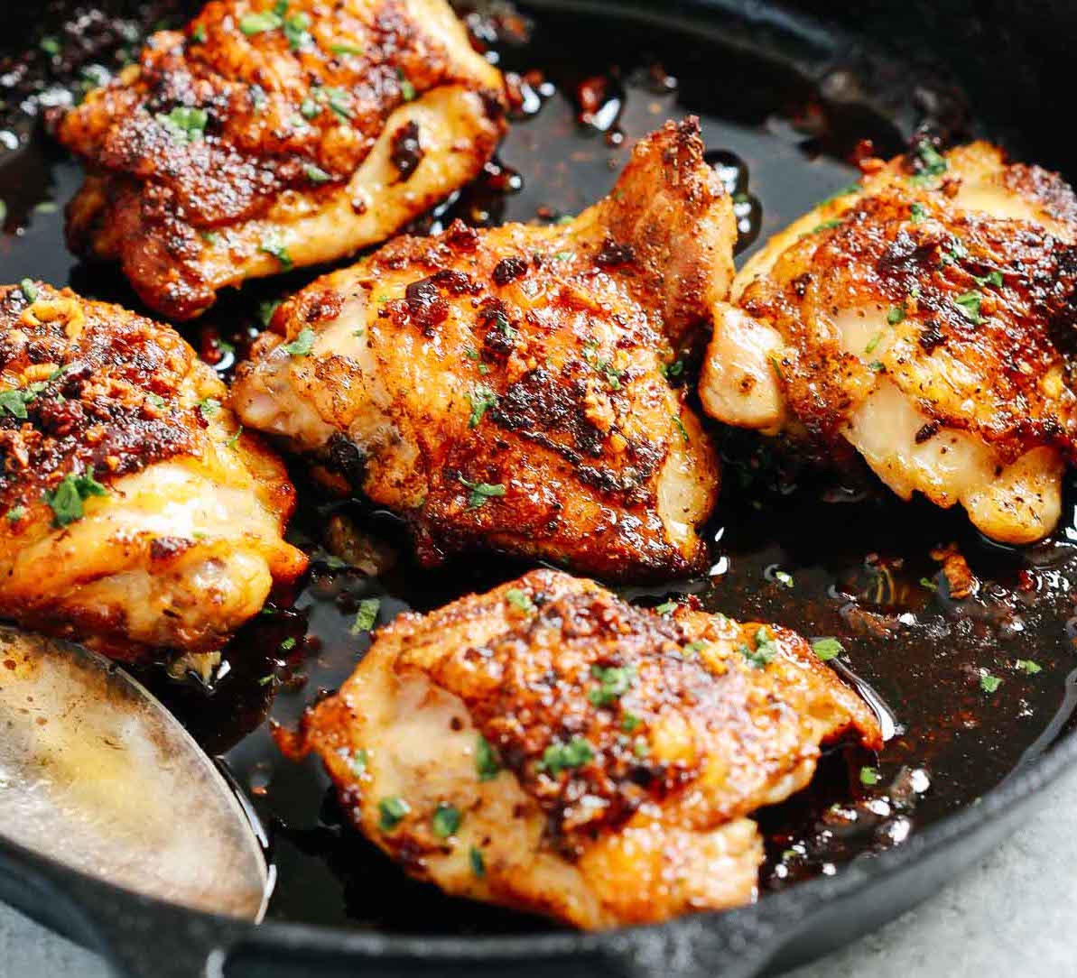 Garlic Butter Baked Chicken Thighs - Tender, Juicy & Delicious