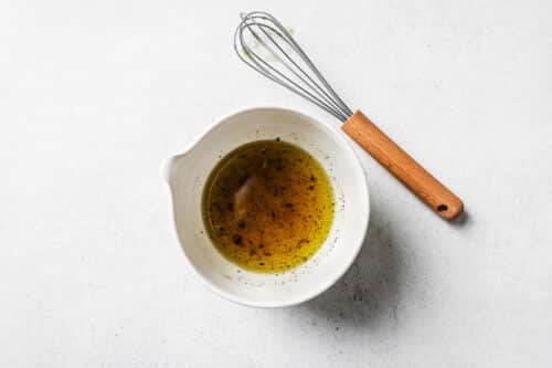 salad dressing in a small bowl