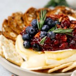 Baked Brie with Cranberry Sauce