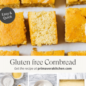 Titled Photo Collage (and shown): gluten free cornbread